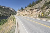 Coastal Road in Canada: Clear Sky and Beautiful Landscape