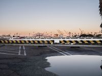 Coastal Road at Dawn in Los Angeles, California