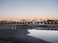 Coastal Road at Dawn in Los Angeles, California