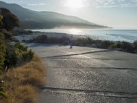 Coastal Road at Dawn: Sunrise on the Beach