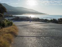 Coastal Road at Dawn: Sunrise on the Beach