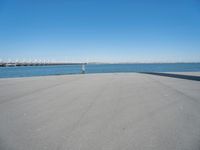 Coastal Road in Holland with Clear Sky