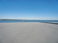 Coastal Road in Holland under a Clear Sky