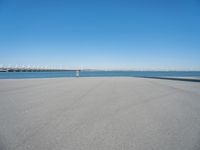 Coastal Road in Holland Under a Clear Sky