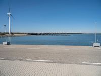 Coastal Road in Holland: Nature and Windmill