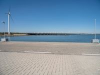 Coastal Road in Holland: Nature and Windmill