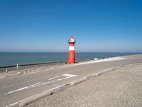 Coastal Road in Holland, Netherlands: A Clear Sky Welcomes You