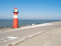 Coastal Road in Holland, Netherlands: A Clear Sky Welcomes You