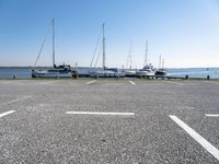 Coastal Road in Holland near the Water