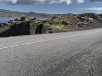 Coastal Road in Iceland: Clear Sky and Stunning Views