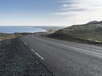 Coastal Road on an Island in Europe