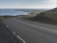 Coastal Road on an Island in Europe