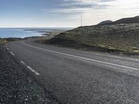 Coastal Road on an Island in Europe