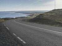 Coastal Road on an Island in Europe