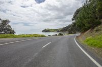 the road is empty of any traffic in the country, and it looks great to be straight ahead