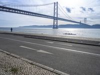 Coastal Road in Lisbon, Portugal: Beautiful View 003