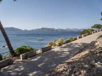 Coastal Road in Mallorca: Elevated View of the Scenic Landscape