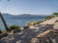 Coastal Road in Mallorca: Elevated View of the Scenic Landscape