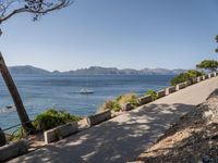 Coastal Road in Mallorca: Elevated View of the Scenic Landscape