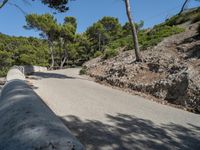 Scenic Coastal Road in Mallorca, Spain with Clear Sky