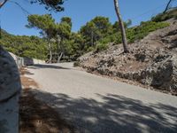 Scenic Coastal Road in Mallorca, Spain with Clear Sky