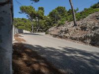 Scenic Coastal Road in Mallorca, Spain with Clear Sky