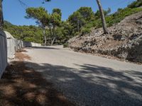 Scenic Coastal Road in Mallorca, Spain with Clear Sky