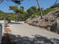 Scenic Coastal Road in Mallorca, Spain with Clear Sky