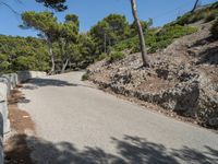 Scenic Coastal Road in Mallorca, Spain with Clear Sky