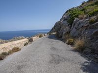 Coastal Road in Mallorca, Spain with Mountain Views 001