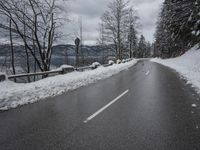 Coastal Road with Mountain Scenery