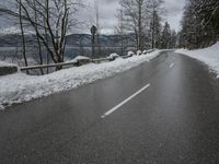 Coastal Road with Mountain Scenery