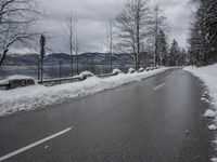 Coastal Road with Mountain Scenery