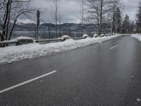 Coastal Road with Mountain Scenery