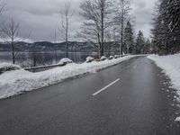 Coastal Road with Mountain Scenery