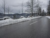 Coastal Road with Mountain Scenery