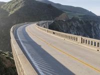 Coastal Road with a Mountainous Backdrop