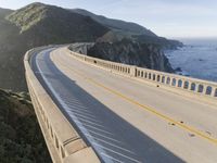 Coastal Road with a Mountainous Backdrop