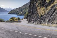 Coastal Road Through Mountains: A Clear Sky Adventure