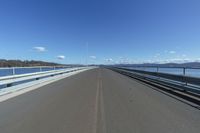 Coastal Road with Ocean Views: A Straight Path of Asphalt