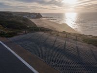 Coastal Road in Portugal: An Aerial View