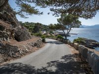 Coastal Road in Spain: Clear Blue Sky and Beautiful Landscape