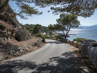 Coastal Road in Spain: Clear Blue Sky and Beautiful Landscape