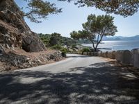 Coastal Road in Spain: Clear Blue Sky and Beautiful Landscape