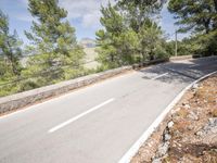 Coastal Road in Spain with Mountains and Ocean View