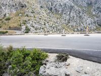 Coastal Road in Spain: Mountains and Ocean View