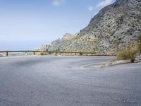 Coastal Road in Spain: A View of the Ocean