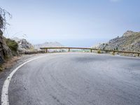 Coastal Road in Spain: A View of the Ocean