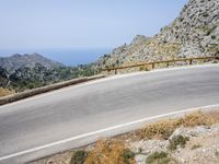 Coastal Road in Spain: Views Overlooking the Ocean