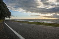 Coastal Road in the Sunlight